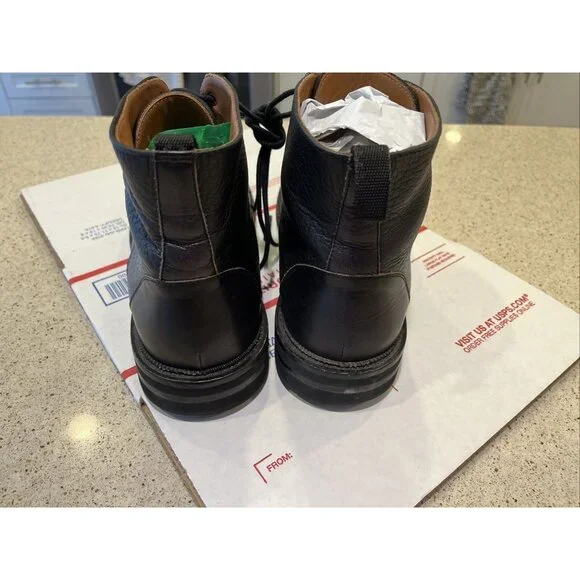 TAFT Jack Boot Men's US 7 EU 40 Black Leather Cap Toe Boots Made In Spain EUC - Picture 5 of 13